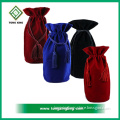 Factory Direct Selling Drawstring Pouch / wine bag / jewelry bag Velvet with Customized Logo